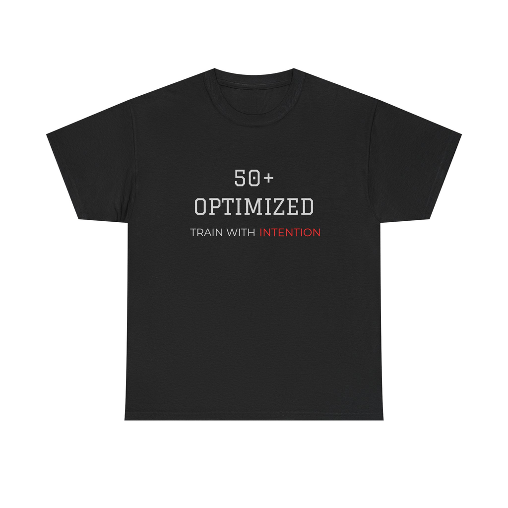 50+ Optimized “Train With Intention” Tee